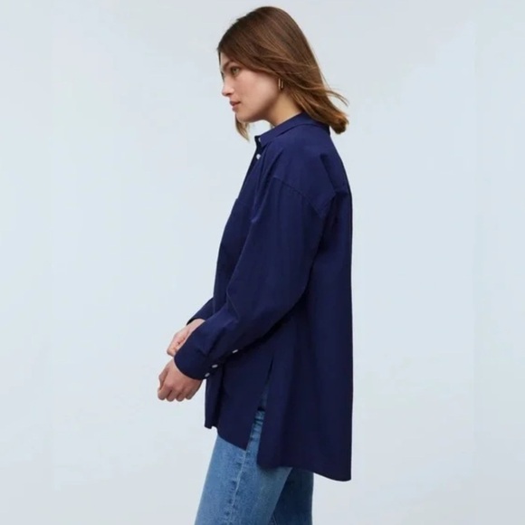 Madewell Blue Button Down Long Sleeve, Fits a 31” Bust, Women’s Size XXS (000) - Picture 4 of 5